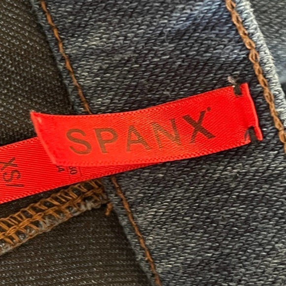 SPANX MEDIUM WASH PULL-ON SHAPING STRETCH SKINNY JEANS BLUE WOMEN'S‎ SIZE XS - Picture 7 of 11